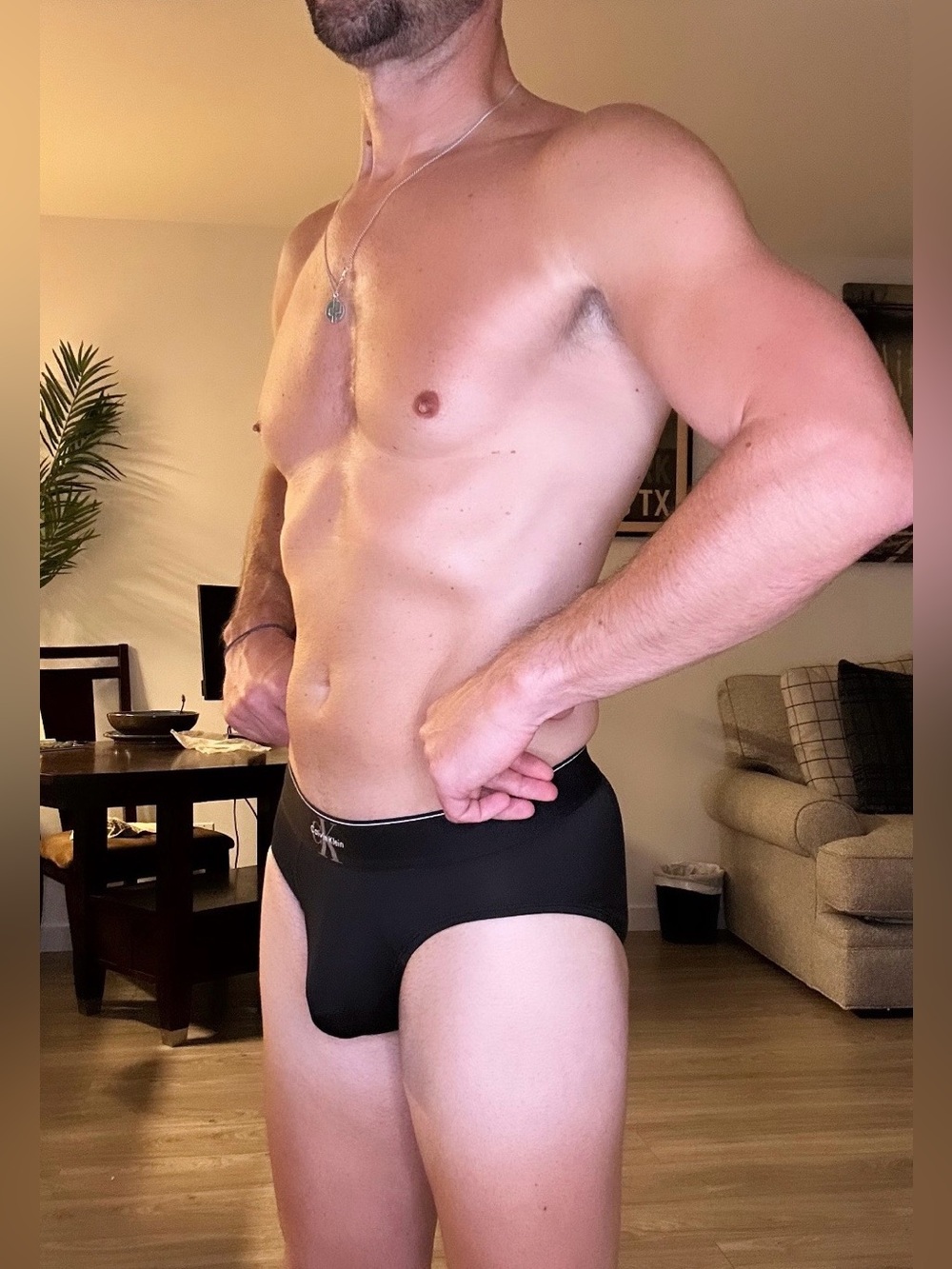 Calvin Klein Men’s Black Stretch Briefs with Logo Waistband - Picture 6 of 14